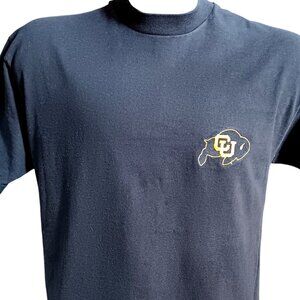 Vintage T-shirt Large SIngle Stitch CU Buffalos Boulder Colorado Embroidered 90s